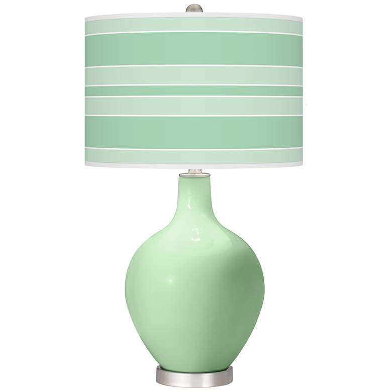 Image 1 Flower Stem Bold Stripe Ovo Table Lamp