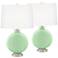 Flower Stem Carrie Table Lamp Set of 2 with Dimmers