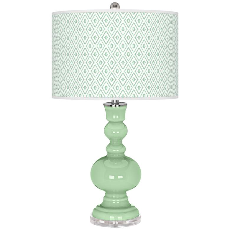 Image 1 Flower Stem Diamonds Apothecary Table Lamp