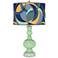 Flower Stem Drifting Circles Apothecary Table Lamp