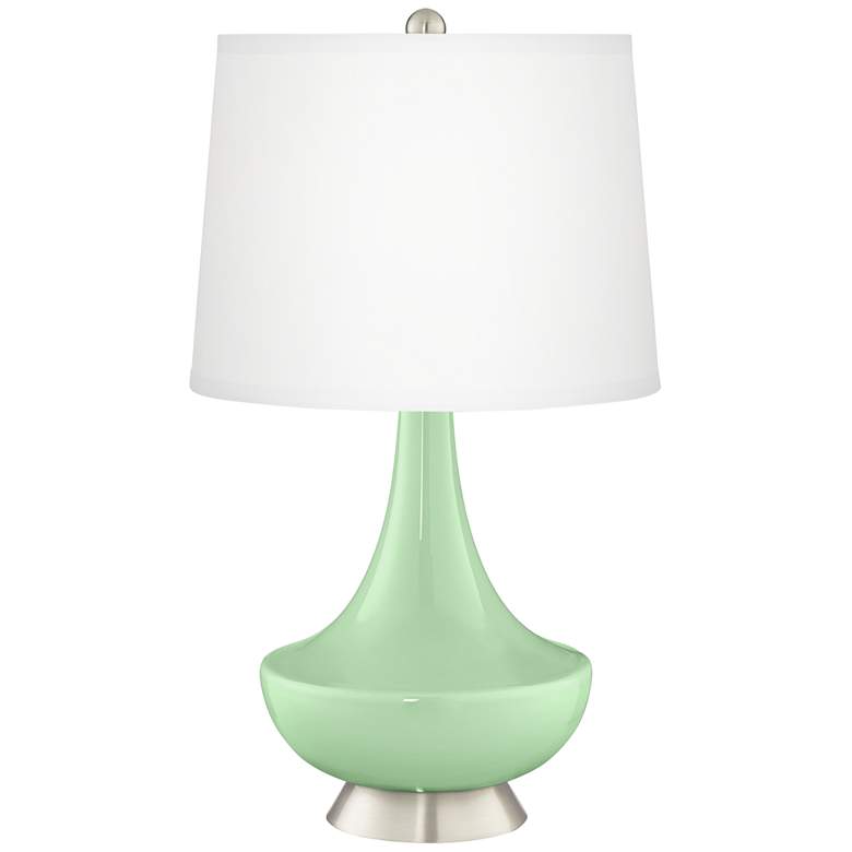Image 2 Flower Stem Gillan Glass Table Lamp with Dimmer