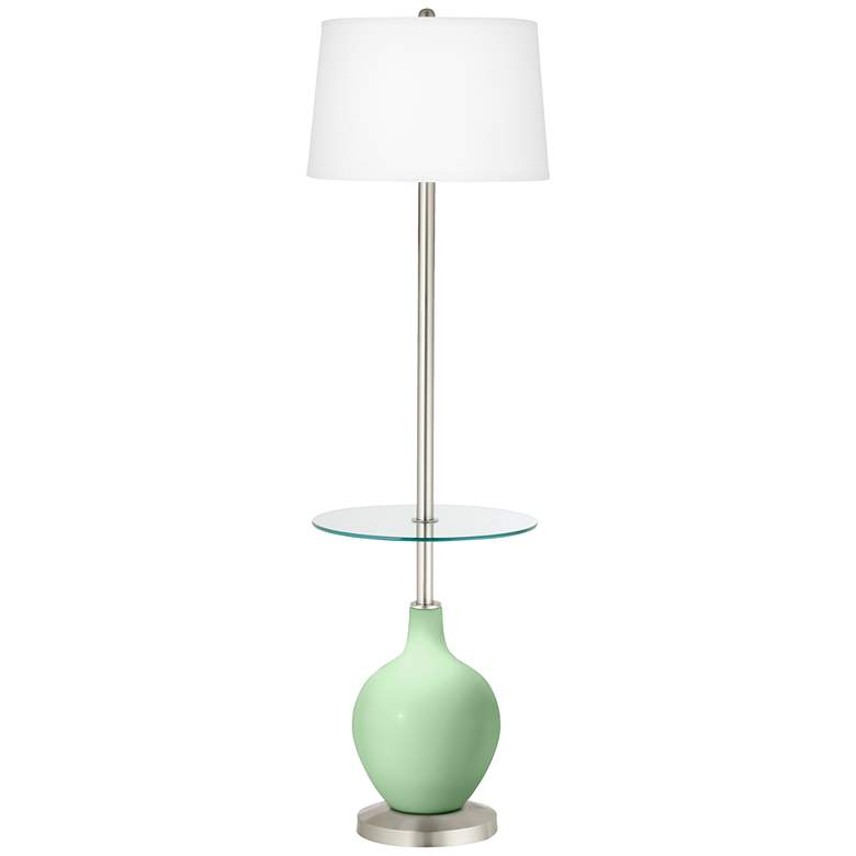Image 1 Flower Stem Green Ovo Tray Table Floor Lamp