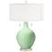 Flower Stem Green Toby Table Lamp