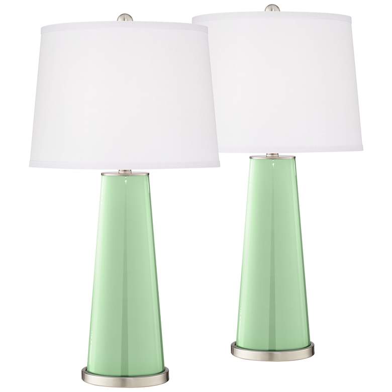 Image 2 Flower Stem Leo Table Lamp Set of 2 with Dimmers