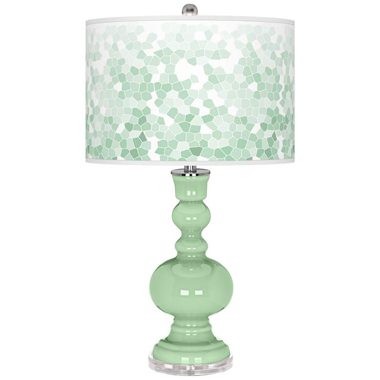 Image 1 Flower Stem Mosaic Apothecary Table Lamp