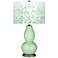 Flower Stem Mosaic Double Gourd Table Lamp