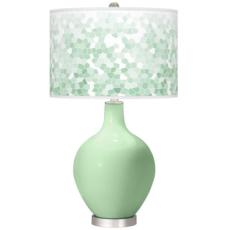 Image 1 Flower Stem Mosaic Ovo Table Lamp