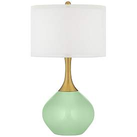 Image1 of Flower Stem Nickki Brass Modern Table Lamp