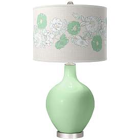 Image1 of Flower Stem Rose Bouquet Ovo Table Lamp