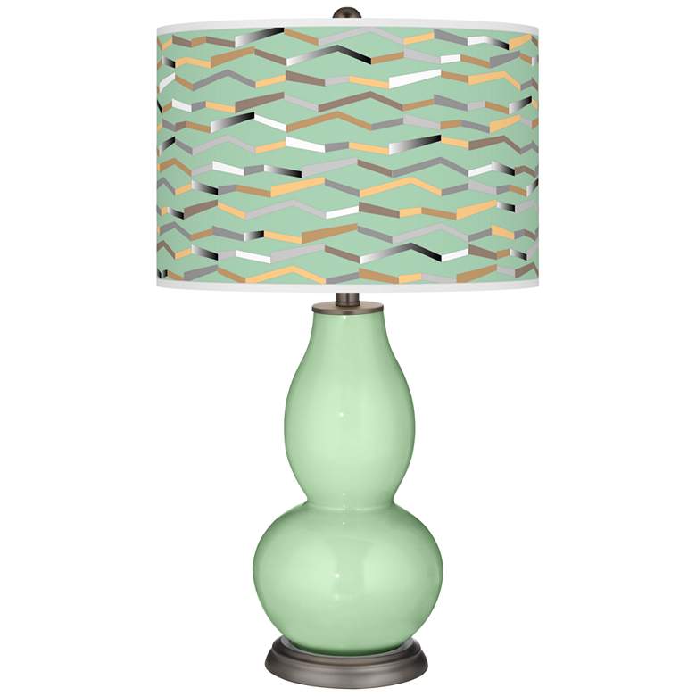 Image 1 Flower Stem Shift Double Gourd Table Lamp