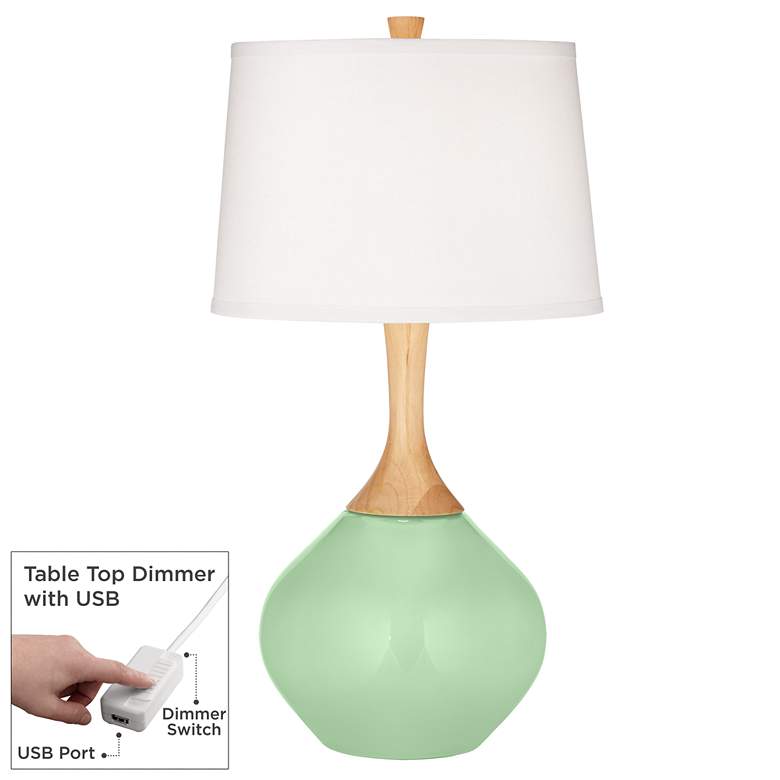 Image 1 Flower Stem Wexler Table Lamp with Dimmer