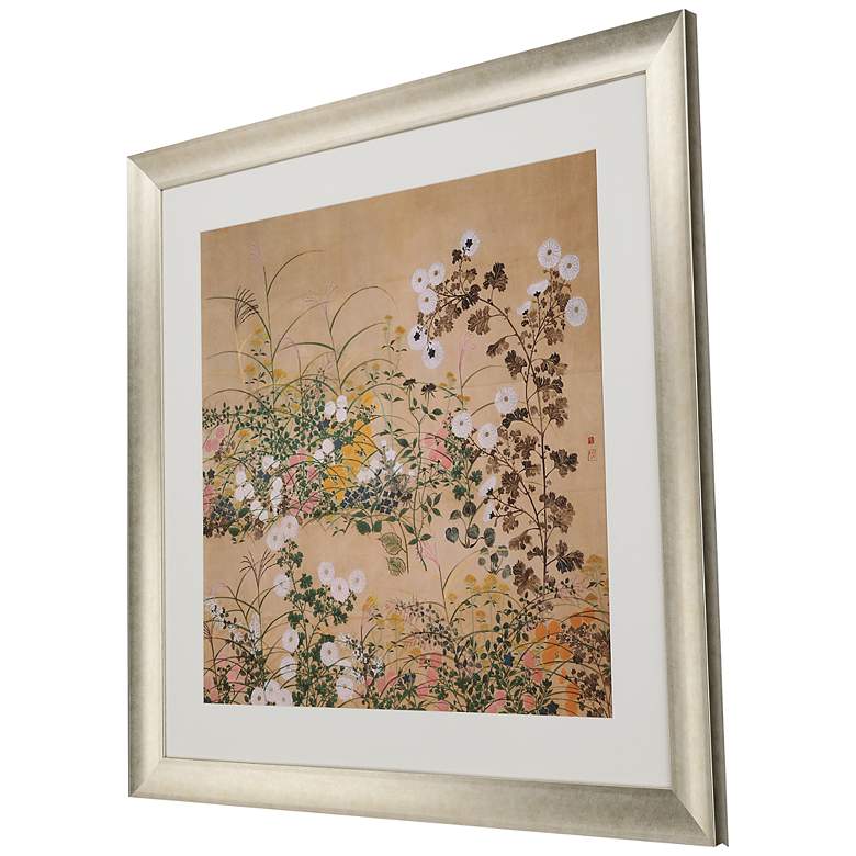 Image 5 Flowering Plants 42 inch Square Giclee Framed Wall Art more views