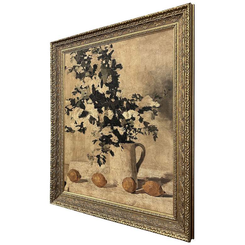 Image 3 Flowers and Lemons 40"W x 48"H Framed Art more views
