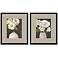 Flowers in Bloom 22"W x 26"H Framed Art Set of 2
