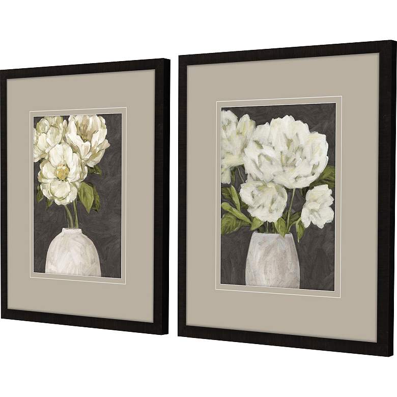 Image 3 Flowers in Bloom 22"W x 26"H Framed Art Set of 2 more views