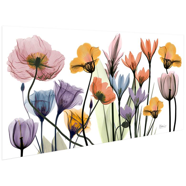 Image 4 Flowerscape Portrait 48"W Tempered Glass Graphic Wall Art more views