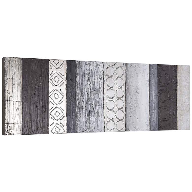 Image 5 Fluid 60" High Textured Metallic Canvas Wall Art more views