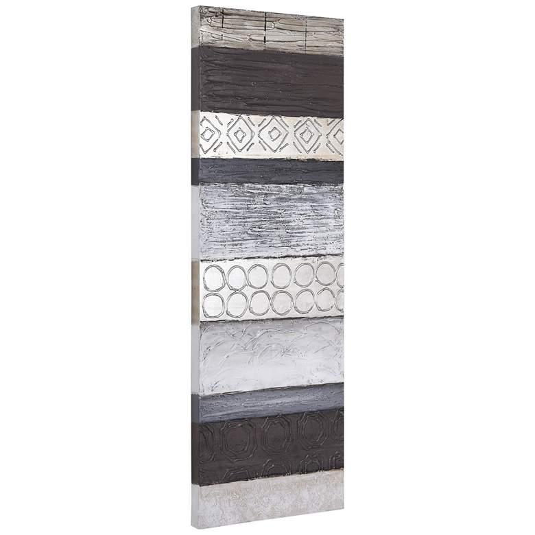 Image 7 Fluid 60" High Textured Metallic Canvas Wall Art more views
