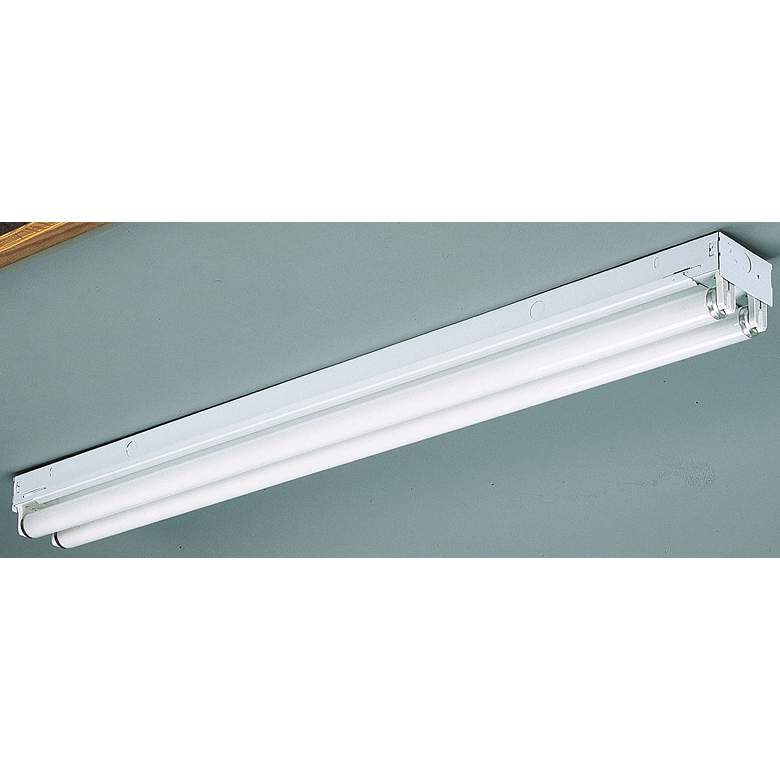 Image 1 Fluorescent Strip 48" Wide Ceiling Light