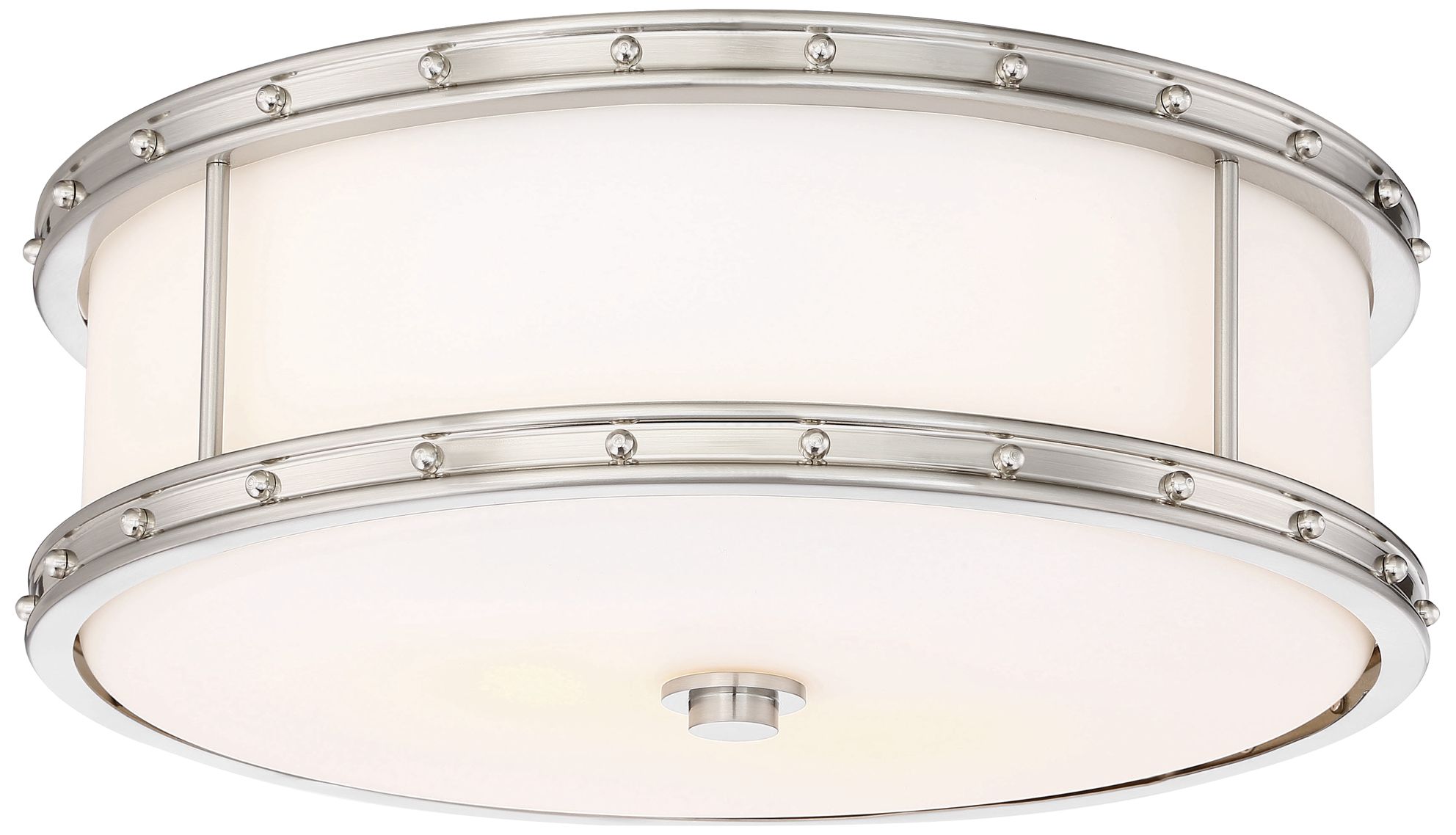 Flush Mount 15 1/2" Wide Liberty Gold Drum LED Ceiling Light - #78M40 ...