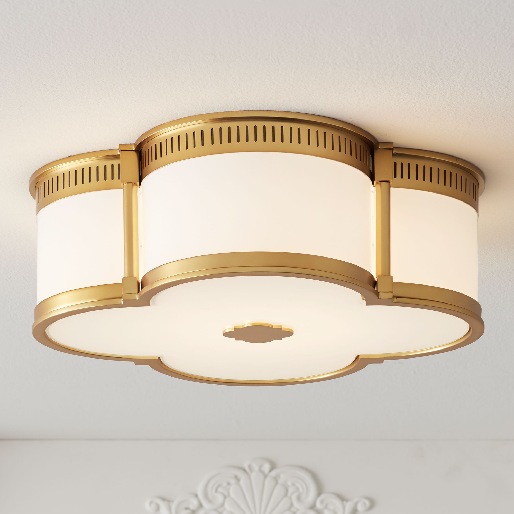 wide flush mount ceiling fixture