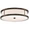 Flush Mount 20 1/4"W Harvard Court Bronze LED Ceiling Light