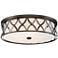 Flush Mount 20" Wide Bronze 2-Cage LED Ceiling Light