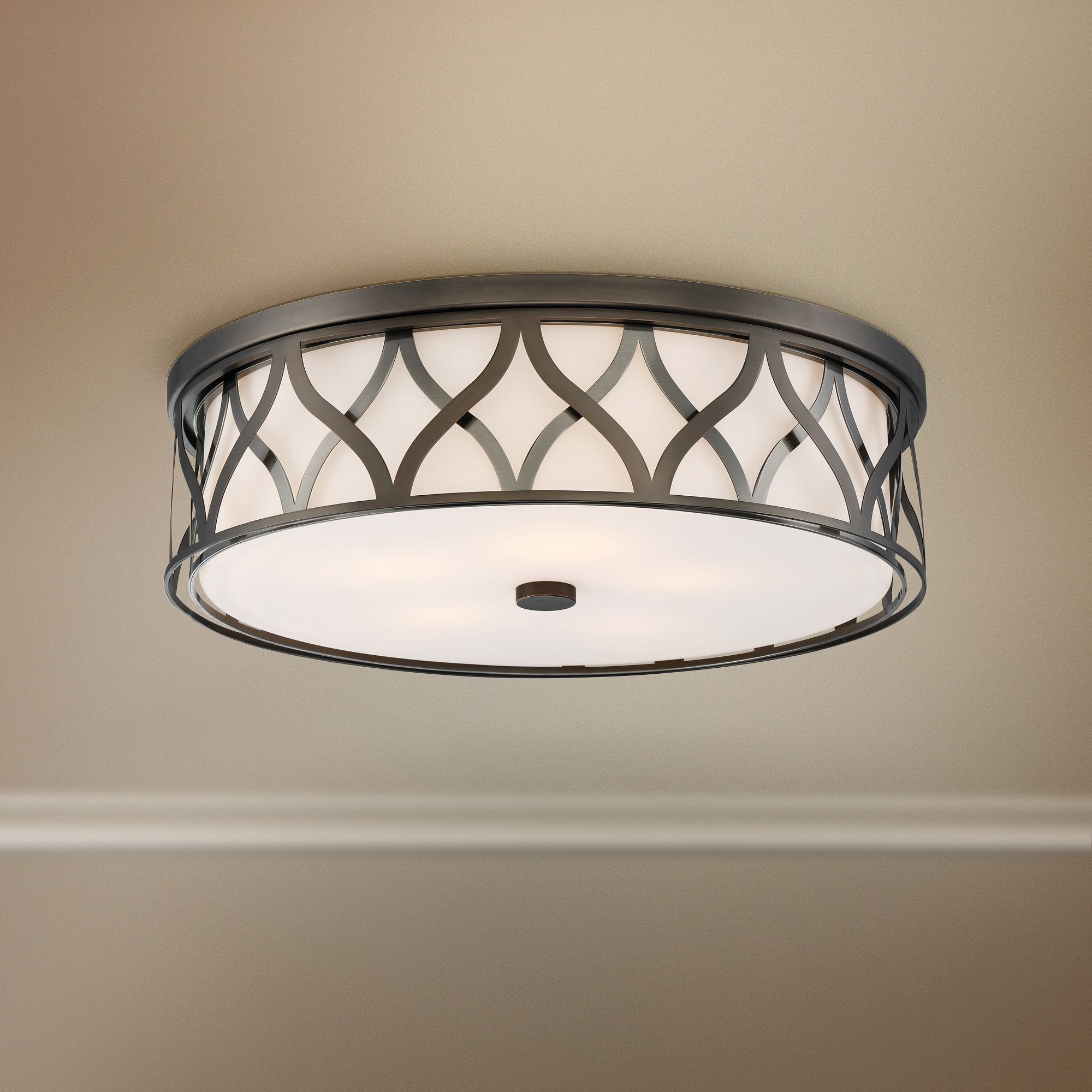 bronze flush mount kitchen light