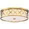 Flush Mount 20" Wide Liberty Gold 2-Cage LED Ceiling Light
