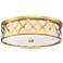 Flush Mount 20" Wide Liberty Gold 2-Cage LED Ceiling Light