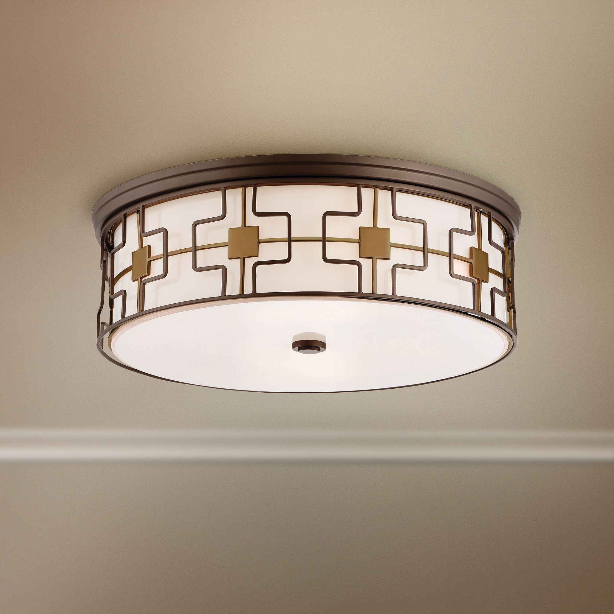 led bronze ceiling light