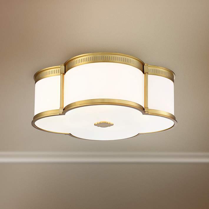 Wide Liberty Gold Led Ceiling Light