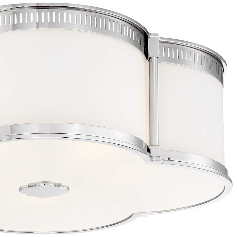 Image 3 Flush Mount 22 inch Wide Polished Nickel LED Ceiling Light more views