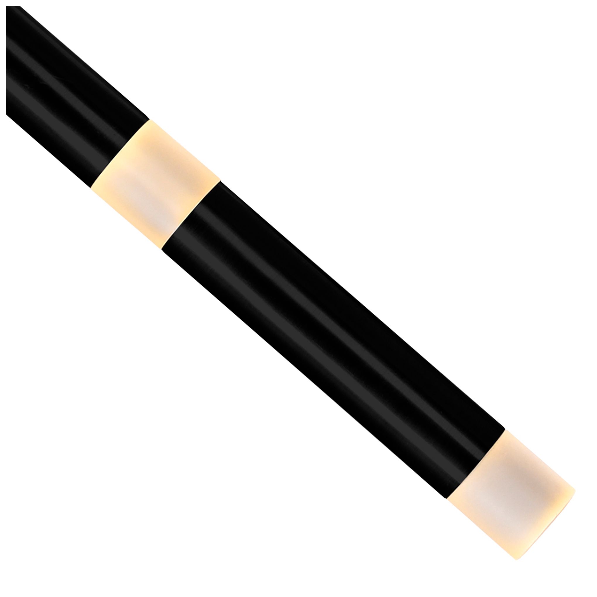 Image 4 Flute 30" Wide Black LED Multi-Light Pendant more views