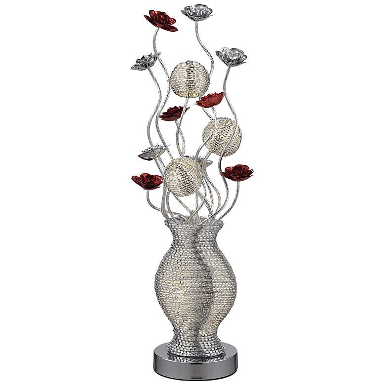Image 1 Flute Floral Display LED Table Lamp