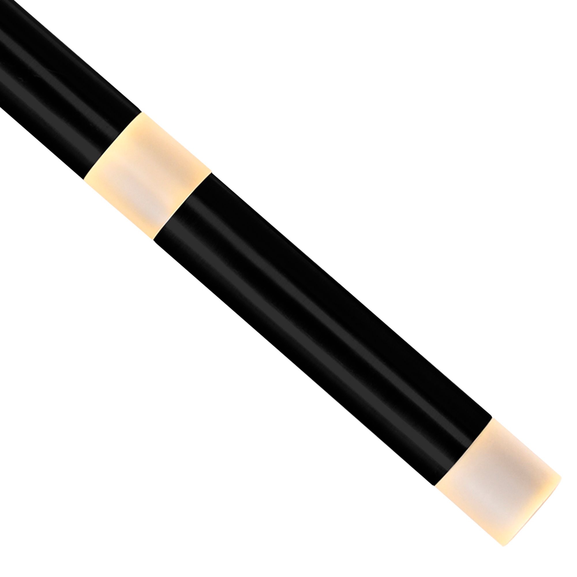 Image 4 Flute Integrated LED 54in Black Chandelier more views