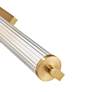3_Fluted 36" Wide Brushed Brass LED Vanity Bath Light more views