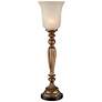 Fluted Column 27 3/4" High Console Lamp with Alabaster Glass