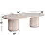 3_Fluted Mango Wood Round Double Pedestal Coffee Table more views