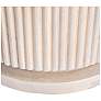 4_Fluted Mango Wood Round Double Pedestal Coffee Table more views