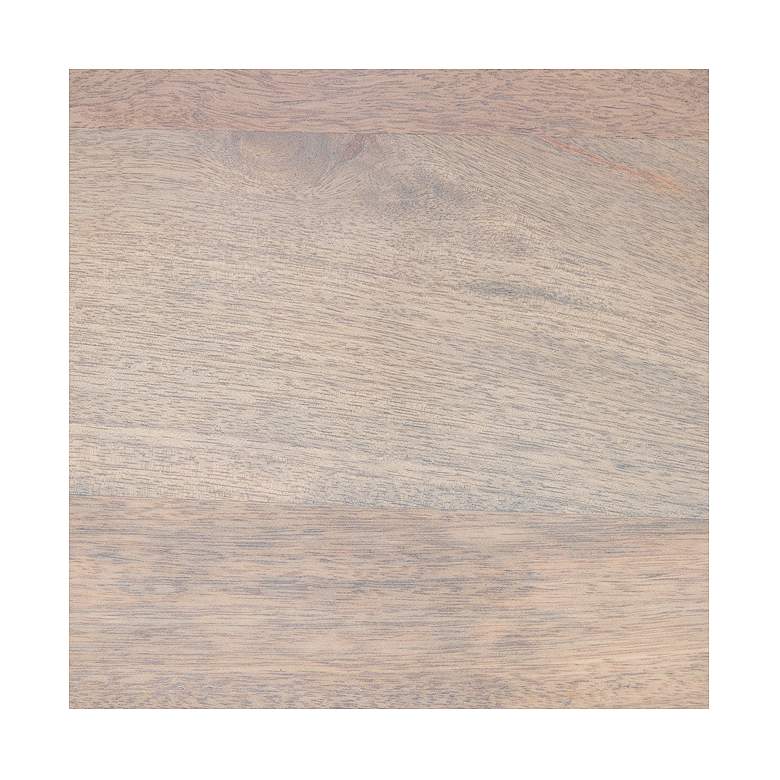 Image 5 Fluted Mango Wood Round Double Pedestal Coffee Table more views