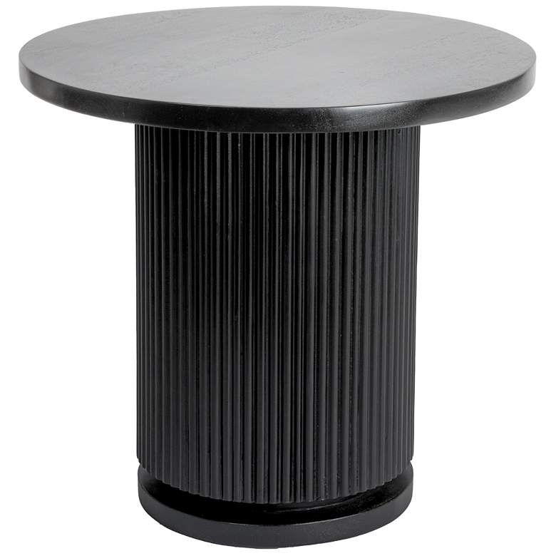 Image 2 Fluted Mango Wood Round Side Table
