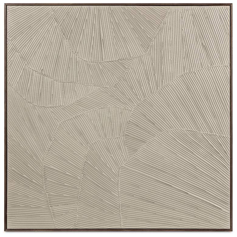 Image 1 Flutter Framed Painting Cool Beige
