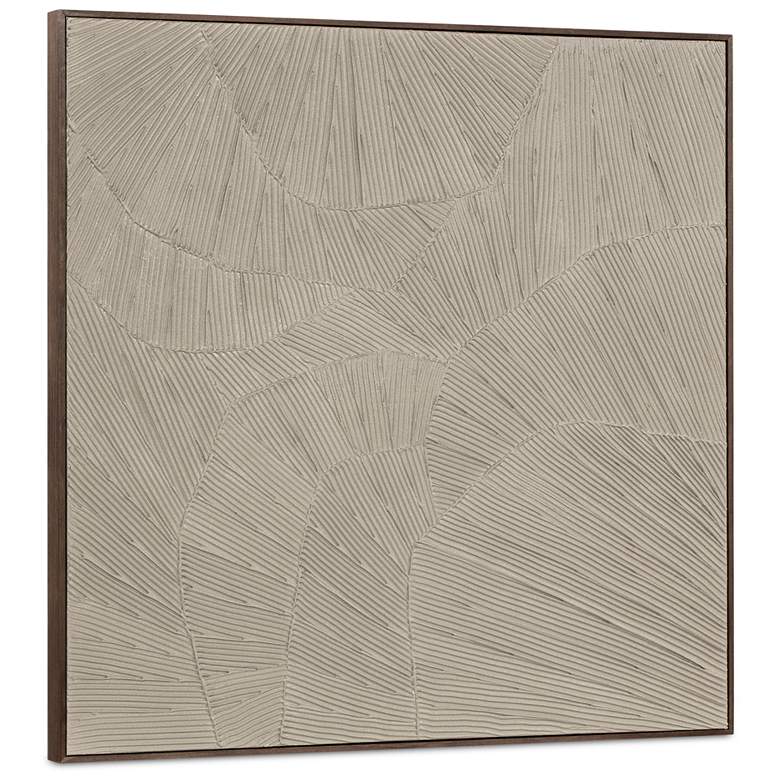 Image 5 Flutter Framed Painting Cool Beige more views