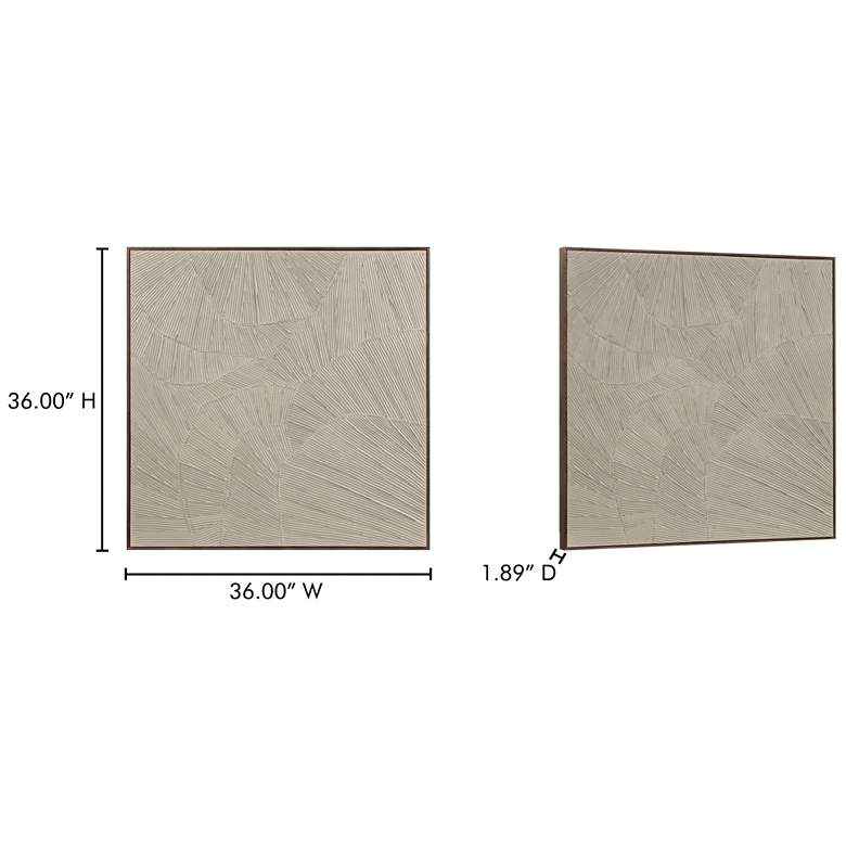 Image 6 Flutter Framed Painting Cool Beige more views