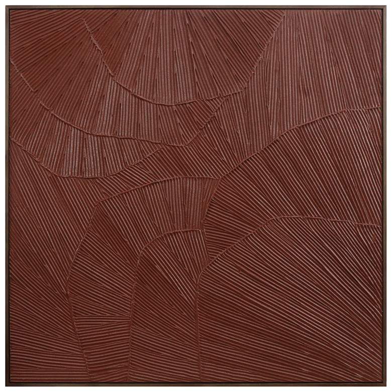 Image 1 Flutter Framed Painting Maroon