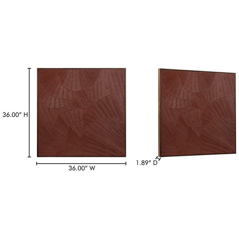 Image 5 Flutter Framed Painting Maroon more views
