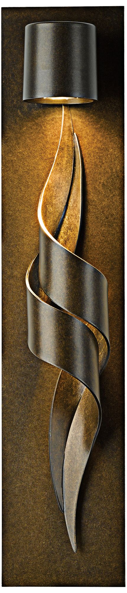 Flux 23 1/2" High Bronze Outdoor Wall Light - Made to Order