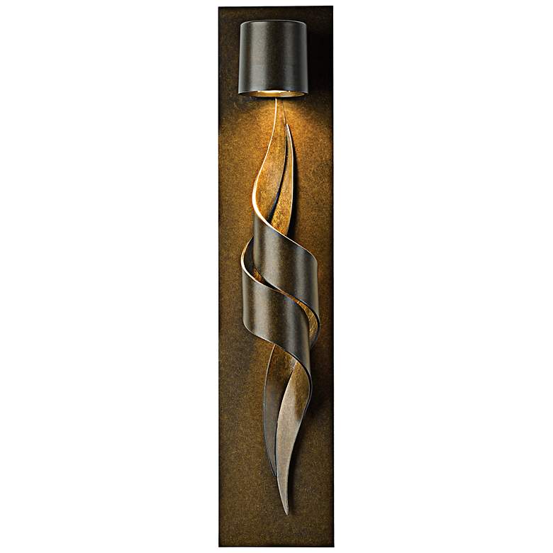 Image 1 Flux 23 1/2 inch High Bronze Outdoor Wall Light