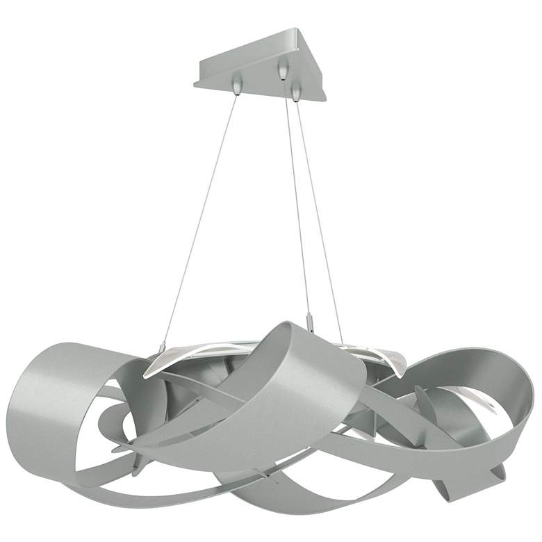 Image 1 Flux Large LED Pendant - Vintage Platinum Finish - Standard Height